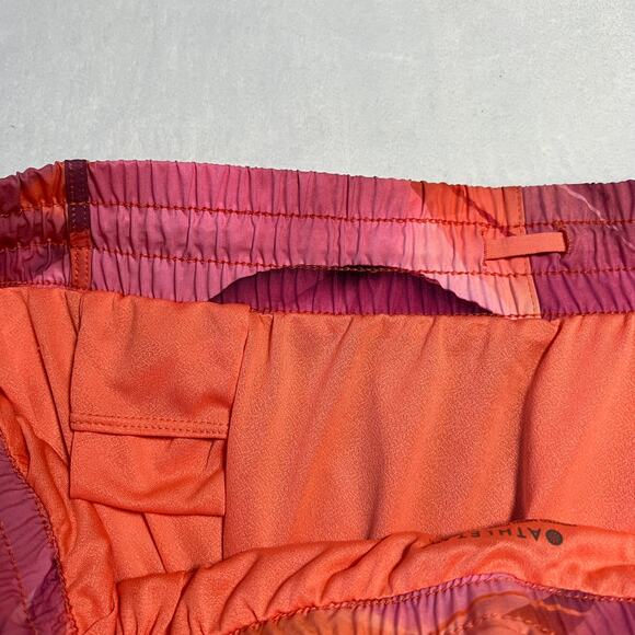 Athleta Printed Mesh Racer Run 4" Shorts Size 1X NEW Gym Workout Exercise Active - Picture 6 of 13